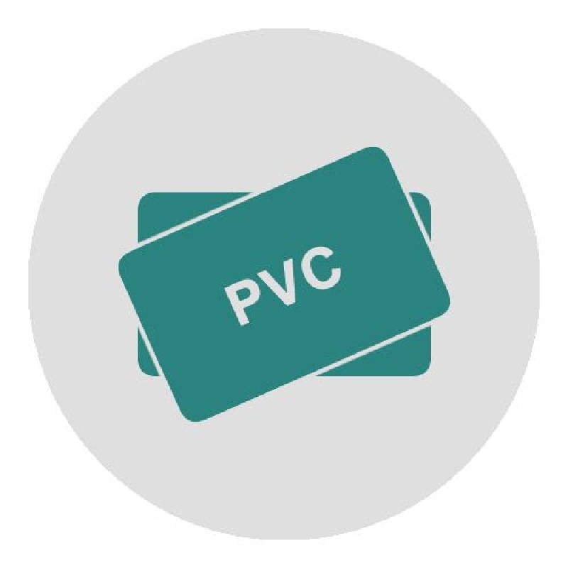 Cartão em pvc para crachá